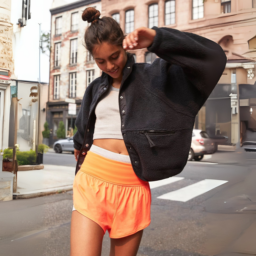 MANCY™ - Casual Button Down Cropped Jacket