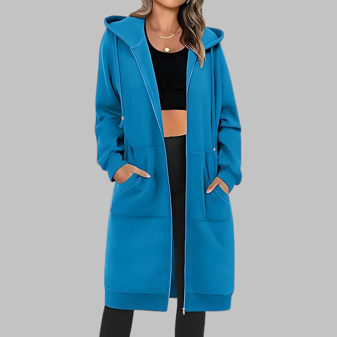 TIOMARA™ - Casual Zip Up Oversized Long Jacket