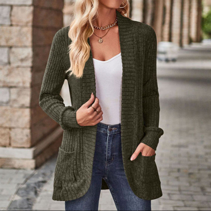 LUCILLE™ - Cozy Lightweight Long-Sleeve Open Front Cardigan