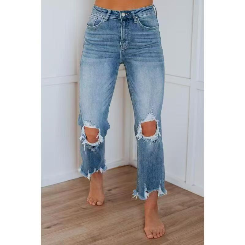 TALA™ – Casual Washed Slim-Fit Ripped Jeans