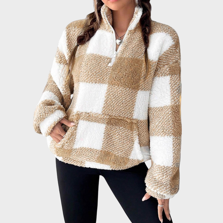 MAPLE™ - Cozy Plaid Fleece Pullover