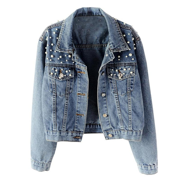 VALERIE™ - Vintage Loose Embroidered Pearls Cropped Jacket